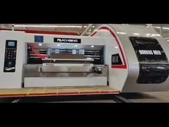 Máquina elétrica para caixa de papelão ondulado com corte e vinco giratório