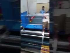 Máquina de colagem de caixas de cartão semiautomática de alimentação dupla para cartão ondulado