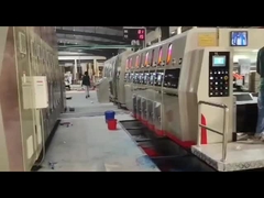 Caixa de pizza Flexo 2600mm Printer Slotter Die Cutter Automático Servo Motor Drive