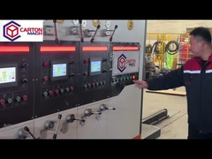 Máquina ondulada da cartonagem da caixa