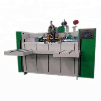Máquina de costura de caixa de papelão ondulado quatro servo manual