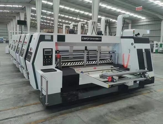 A máquina da fabricação da caixa da caixa de Slot Die Cut da impressora de Flexo automatizou