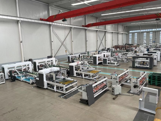 Folder Gluer Cartão corrugado caixa máquina estrutura compacta