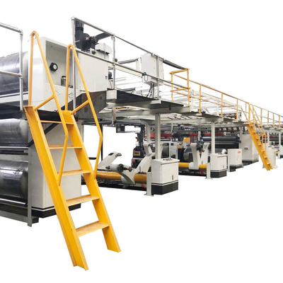 Linha de produção a do cartão ondulado do delta de 5 camadas flauta da máquina da caixa