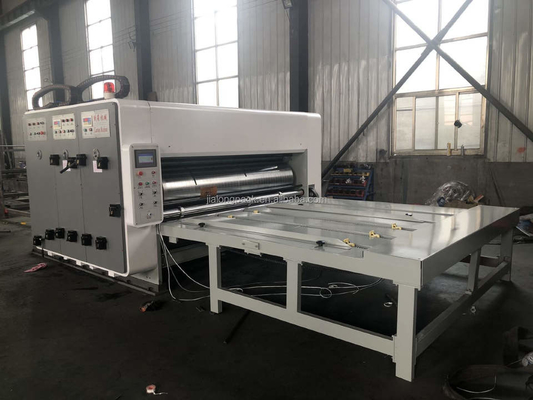 Corrugado encaderne a impressora Slotter Die Cutter de Flexo de 4 cores semi automático