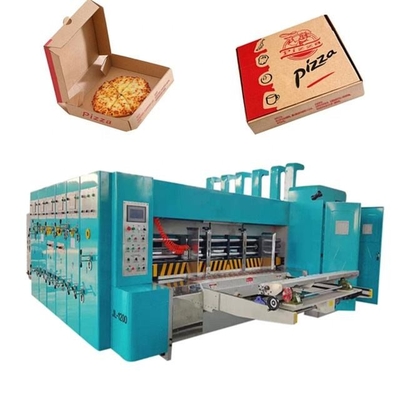 Impressora de caixa de cartão corrugado máquina de caixa de pizza fazer automática