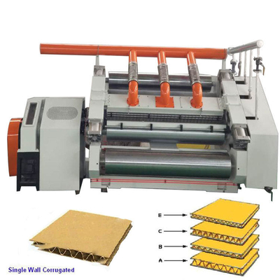CE Máquina Single Facer Sem Dedos Para Caixa de Cartão de 1600mm
