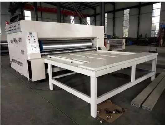 Rotary Die Cutting Flexo Printing Slotting Machine Semi Auto Alto desempenho