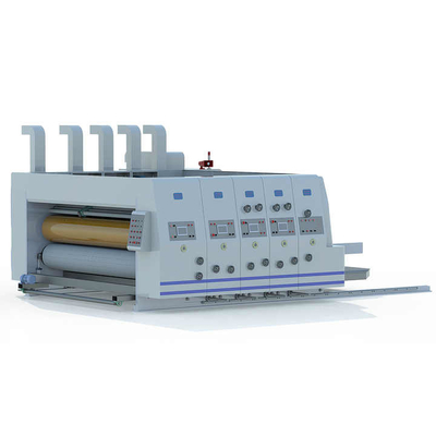 Impressora de cartão Flexo Slotter Die Cutter 4 cores Computarizada