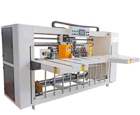 Máquina de fabricação automática de caixas de cartão onduladas de costura de peça única