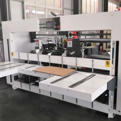Pregando a máquina de costura semi automática para movimentação servo dupla ondulada das caixas 3T