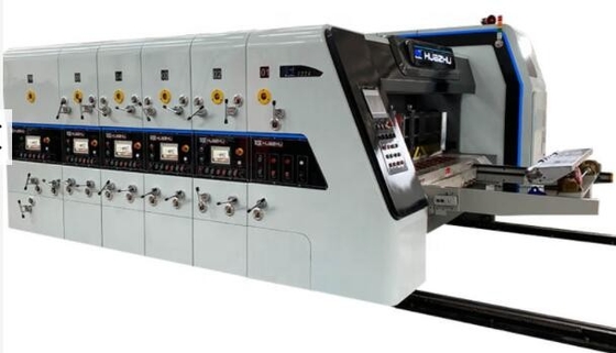 A impressora de cor 4 automática Slotter Die Cutter corrugou a caixa
